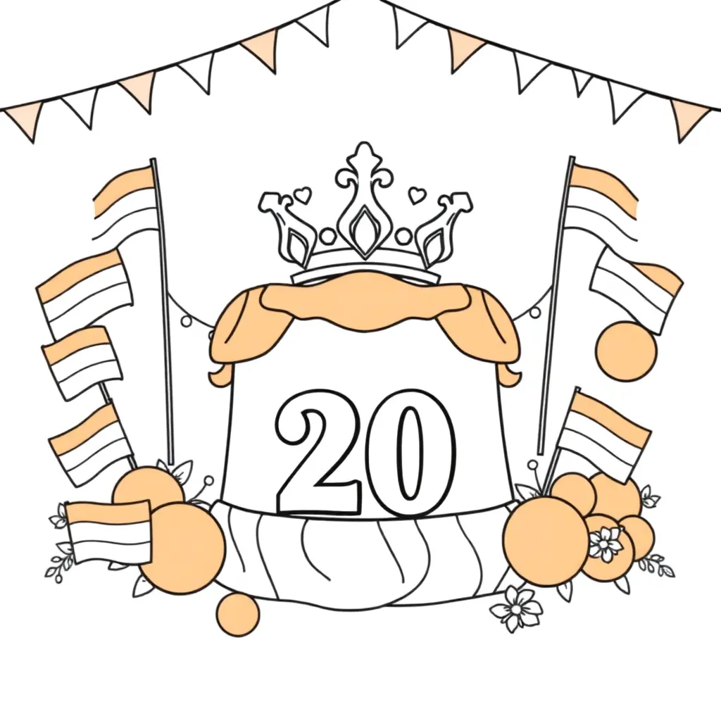 King's Day Orange Flag Netherlands Party