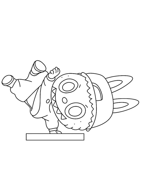 Labubu Hiphop Meisje