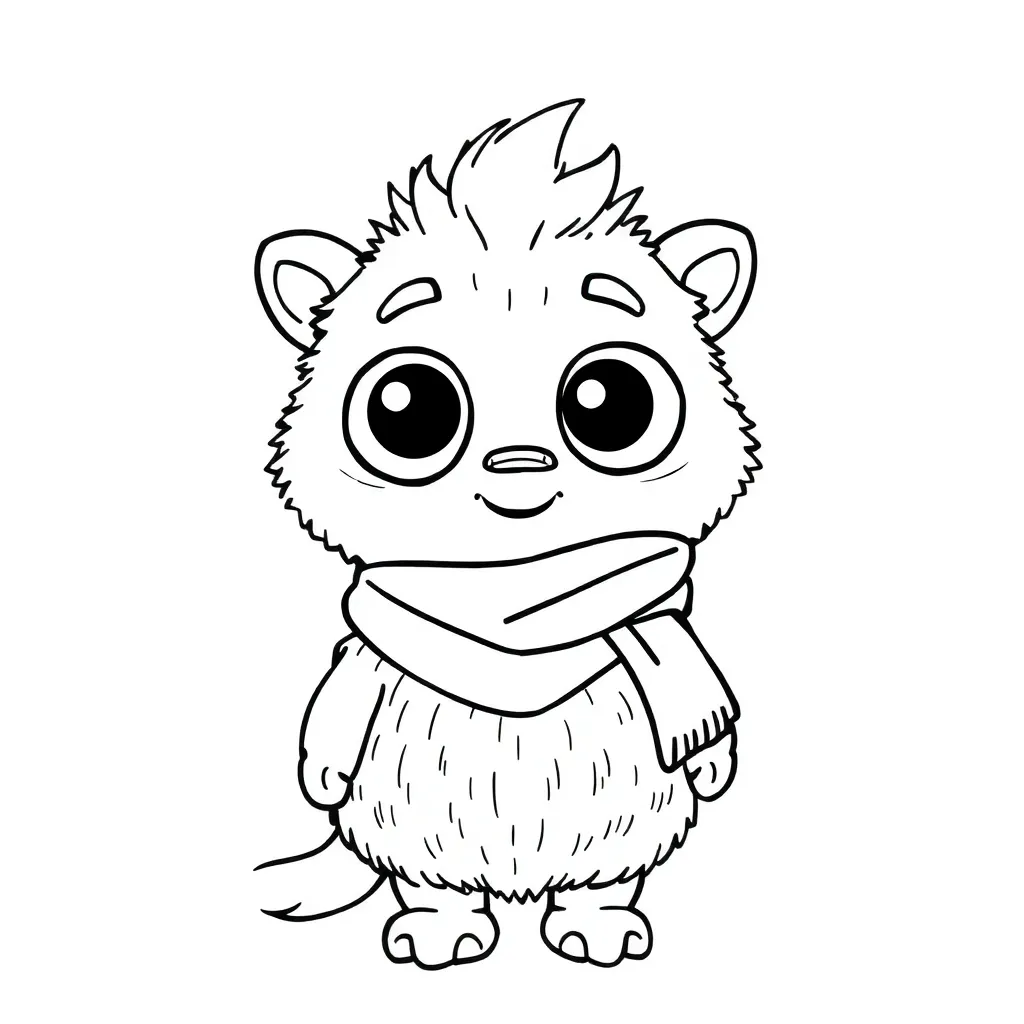 Schattig fantasy monster labyrinth