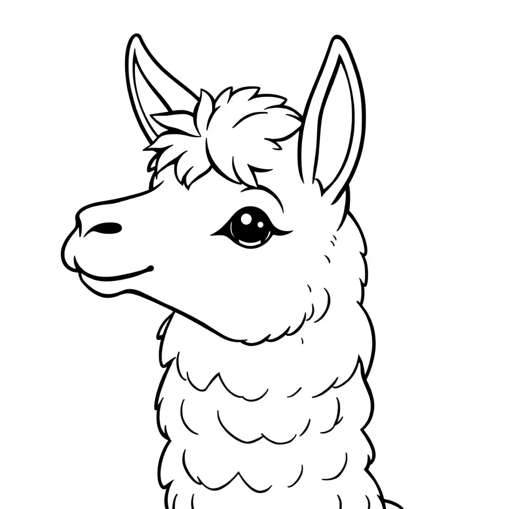 Llama Cartoon animals Cheerful Nature