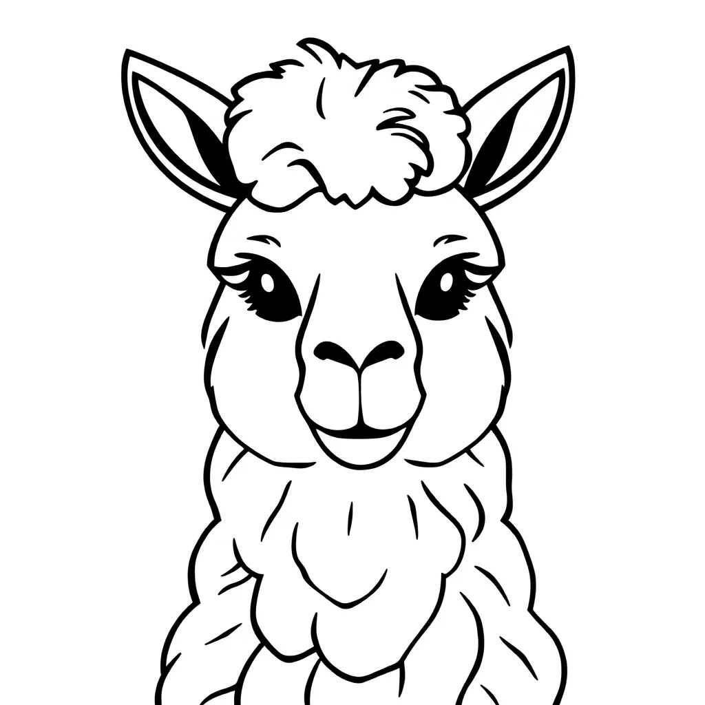 Lama Dessin Animé Amérique Du Sud Drôle
