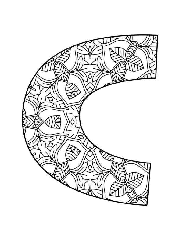 Buchstabe C-mandala