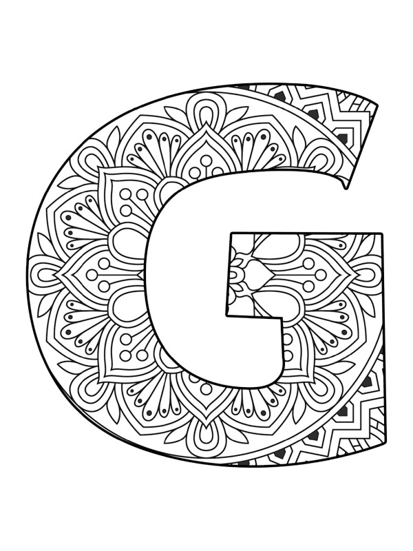 Buchstabe G-mandala