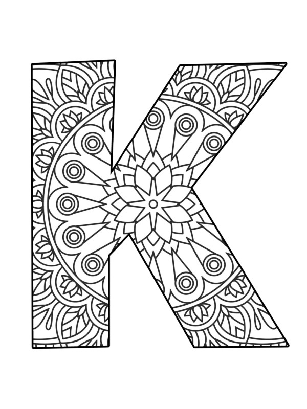 Buchstabe K-mandala