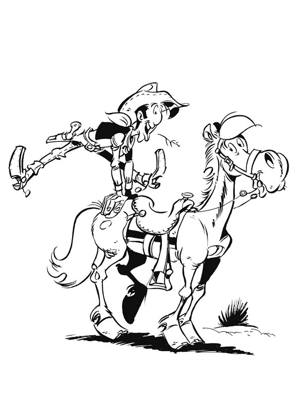 Lucky luke and jolly jumper