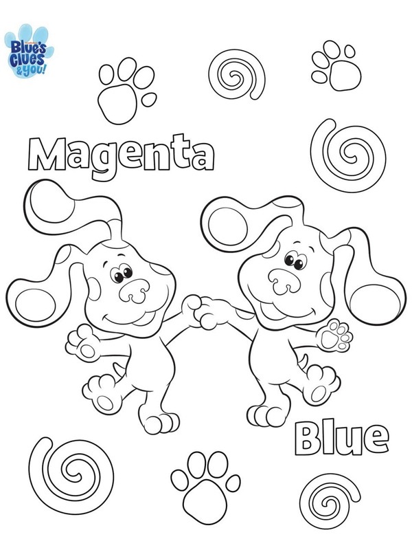 Magenta en Blue