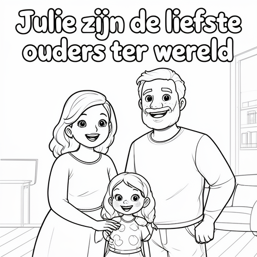 Maman et sa fille et son père