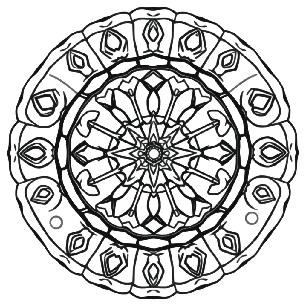 Mandala geometrisk åndelig afslapning meditativ
