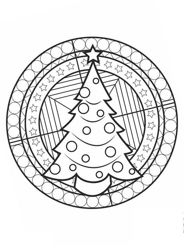 Albero di Natale mandala