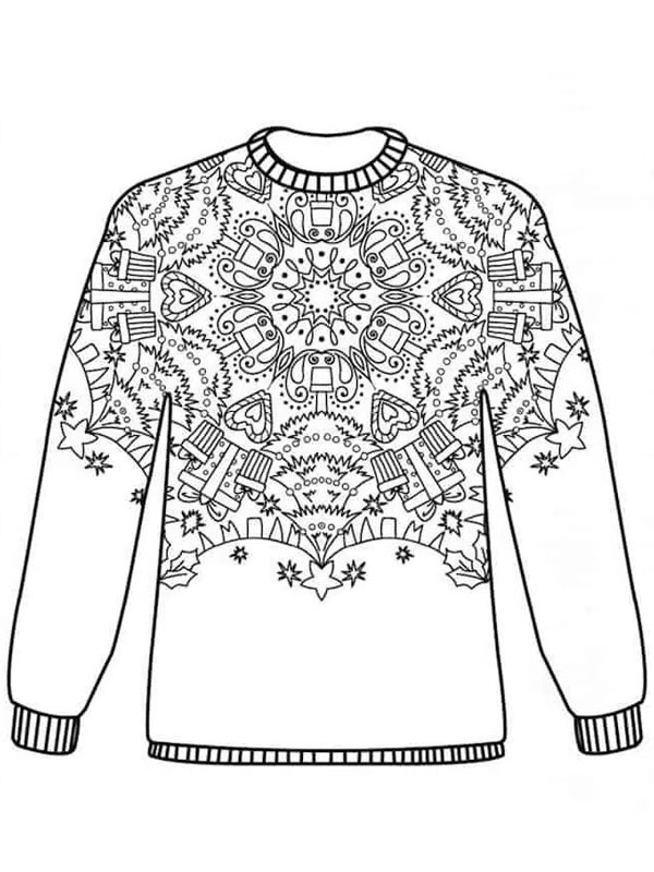 Maglione natalizio mandala