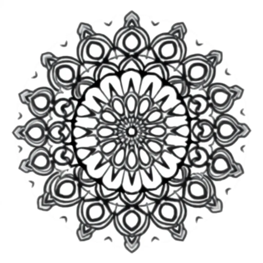 Mandala spirituel geometrisk meditativ afslapning
