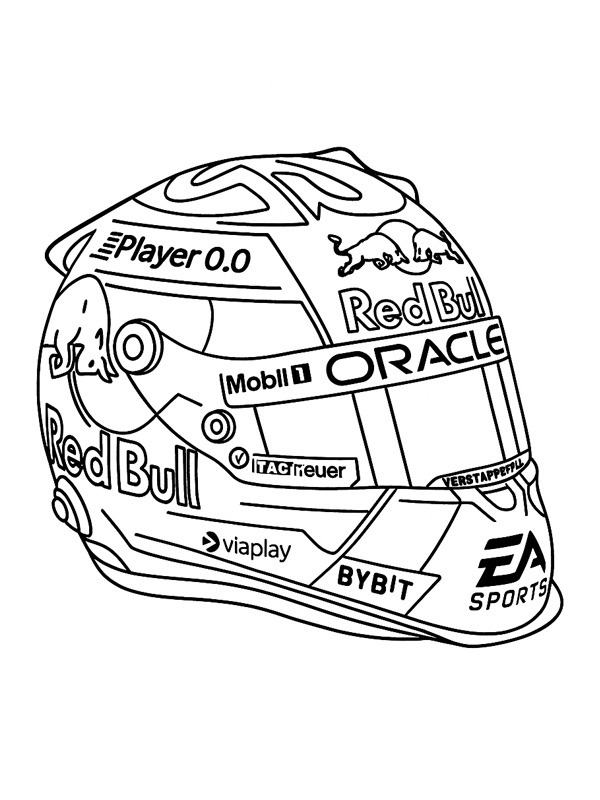 Helm von Max Verstappen