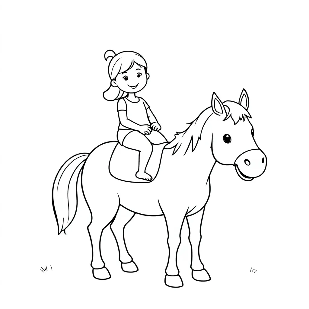 Girl on a horse