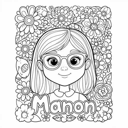 9 år gammel jente med briller