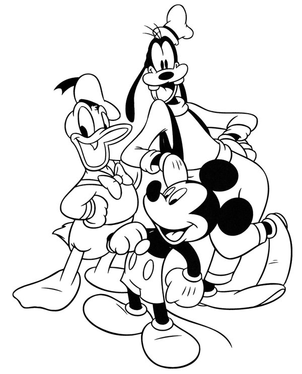 Mickey Mouse Donald Duck Goofy