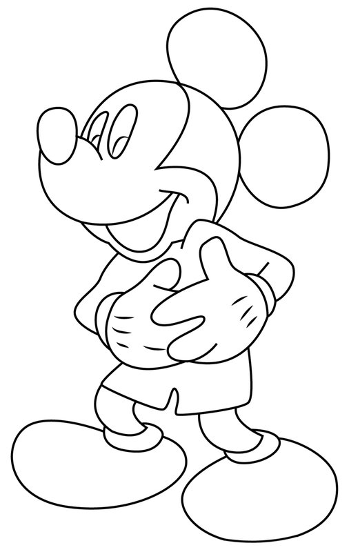 Mickey Mouse Standing Laughing
