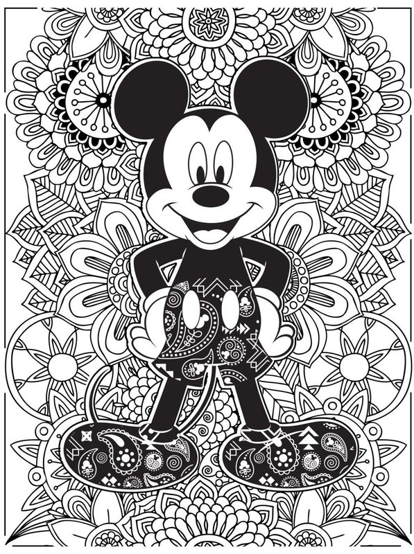 Mickey Mouse Zentangle