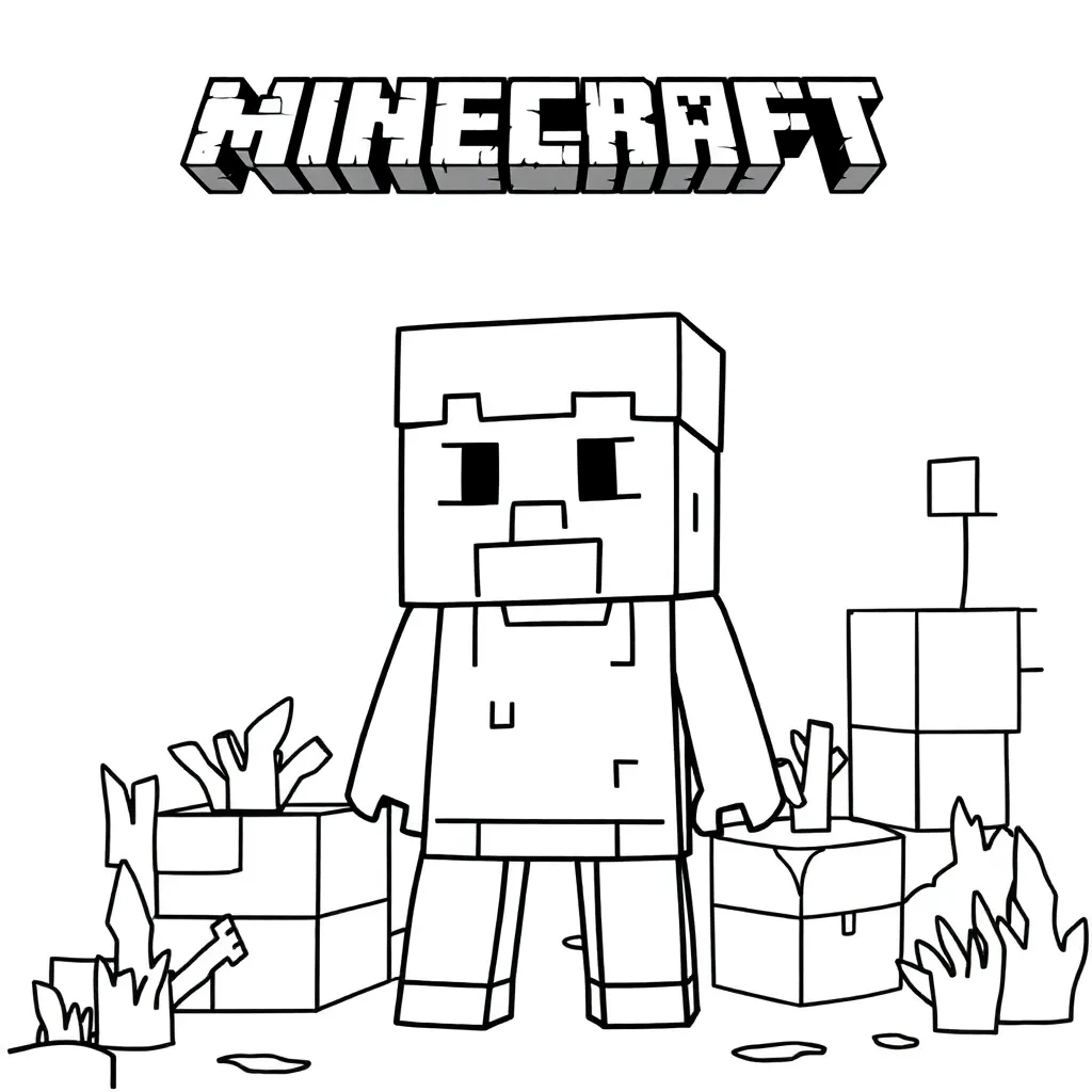 Minecraft Steve Blokken Creative Adventure