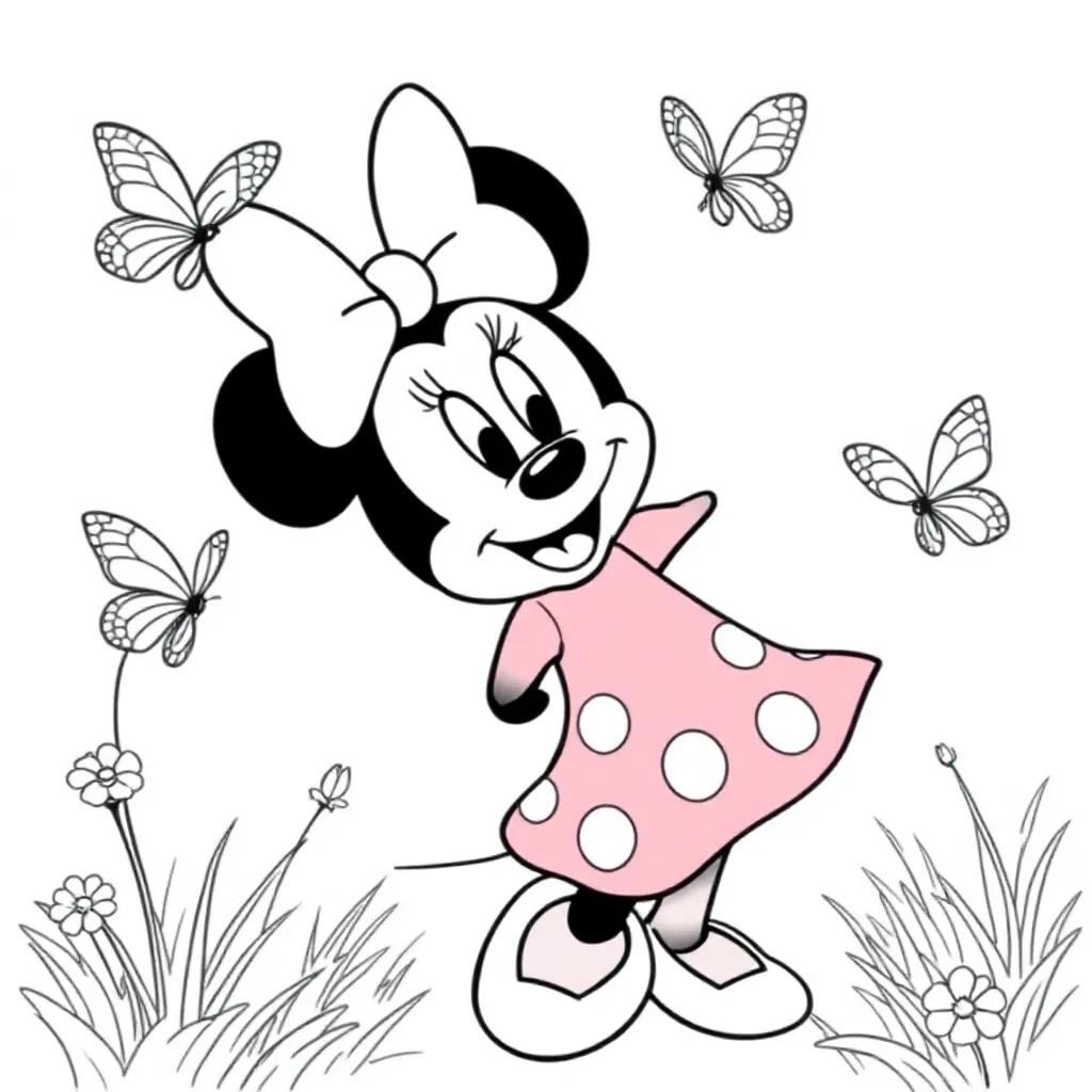 Mini Mouse Sommerfugle