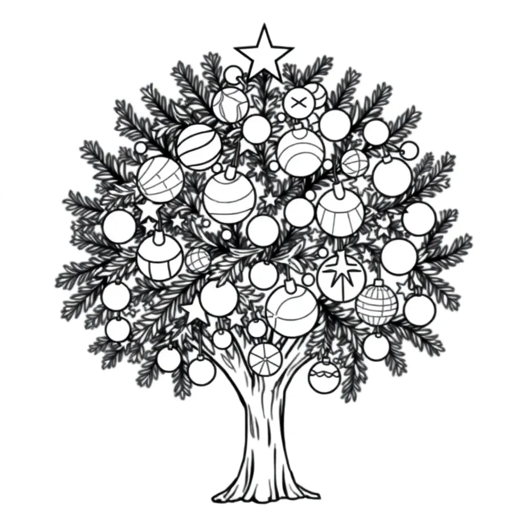 Mooie Versierde Kerstboom Feestdagen Kerst Seizoenen