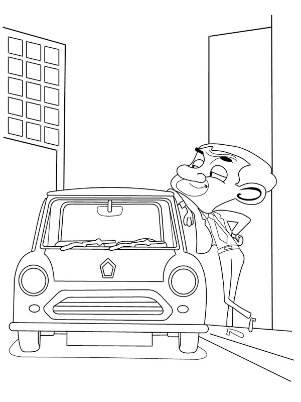 Mr Bean am Miniauto