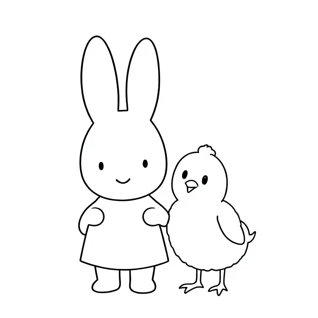 Miffy mit Tieren