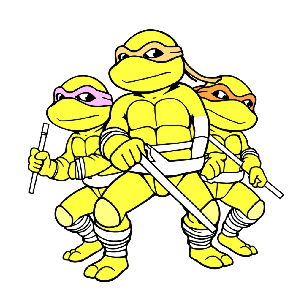 Ninja Turtles Action Superhero Cartoon Character Adventure
