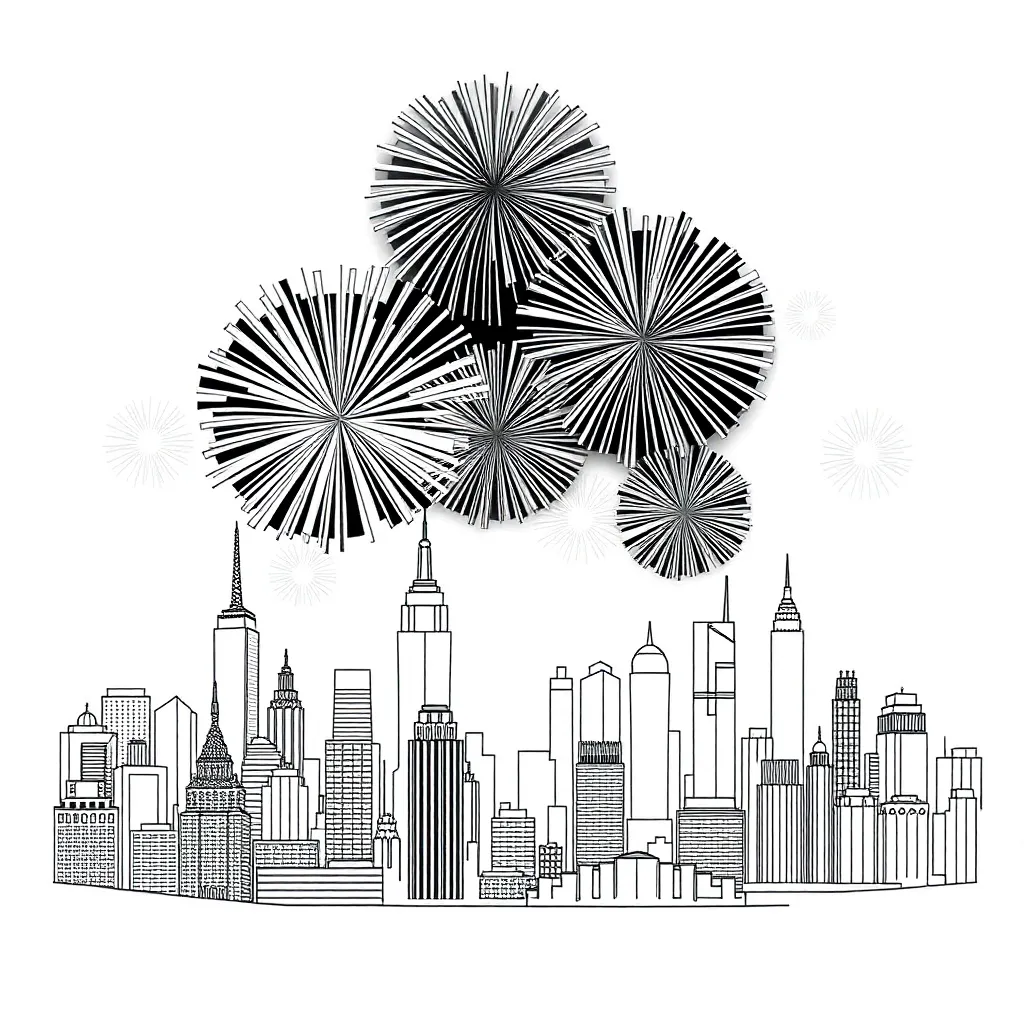 Silvester-Feuerwerk-Party-Traditionsfeier