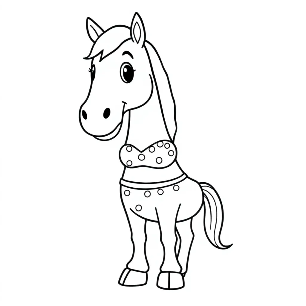 Horse Wearing A Bikini