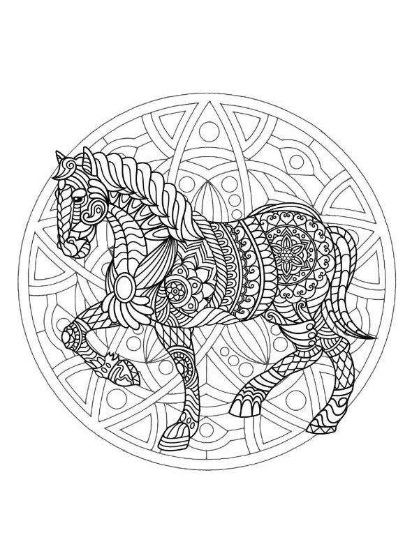 Horse mandala