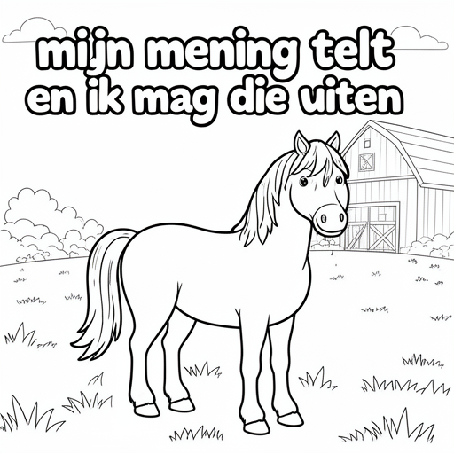 Horse with background