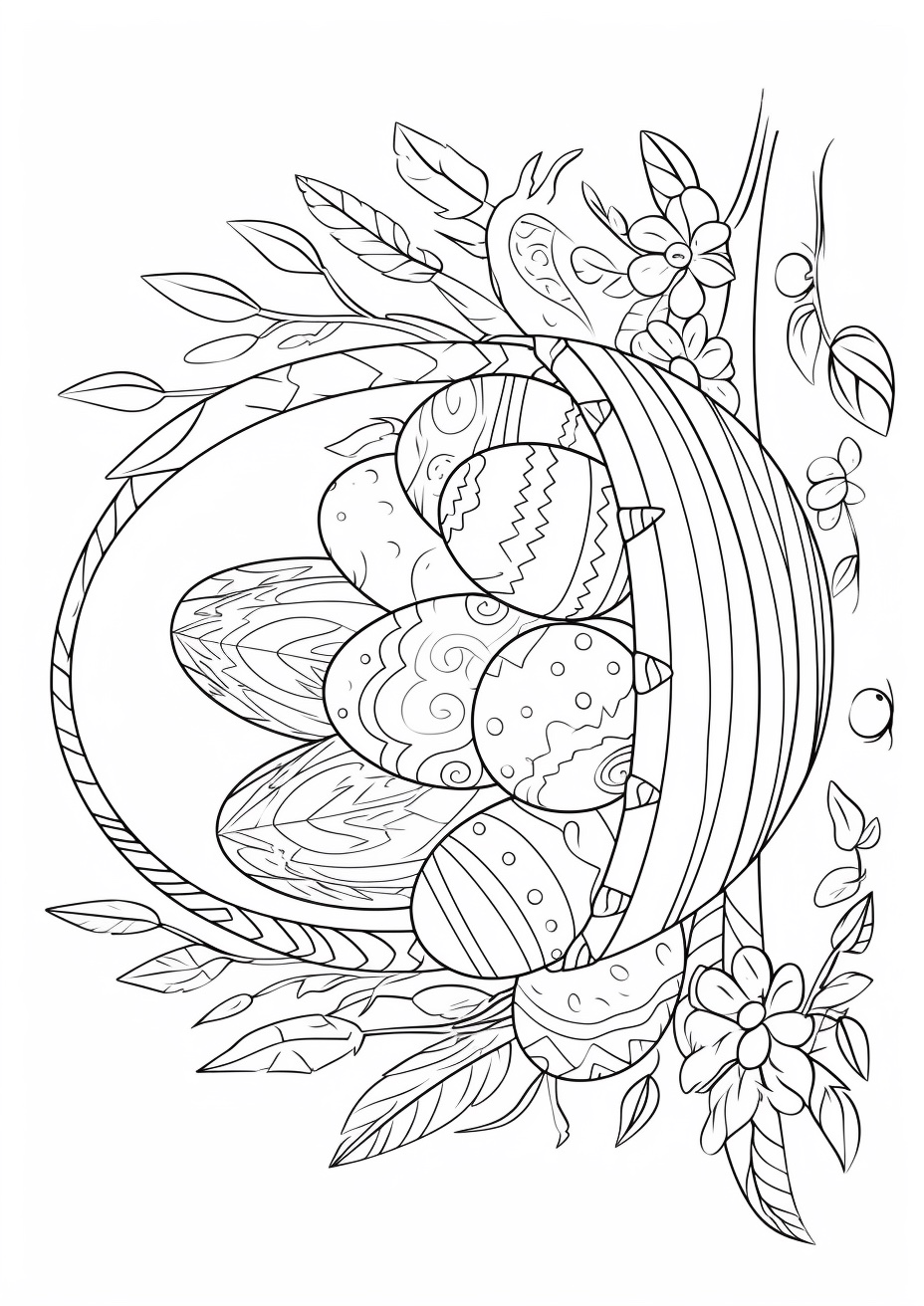 Pääsiäismunat korissa