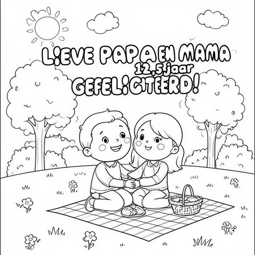 Maman et papa amoureux