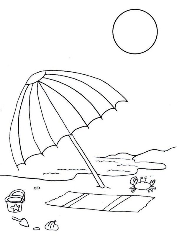 Parasol on the beach