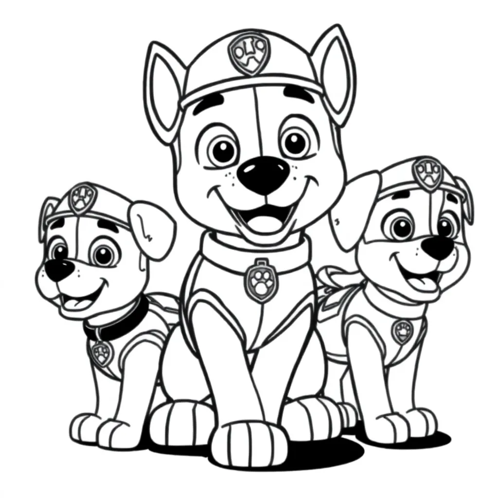 Paw Patrol Héroes Aventuras Dibujo Infantil Rescate