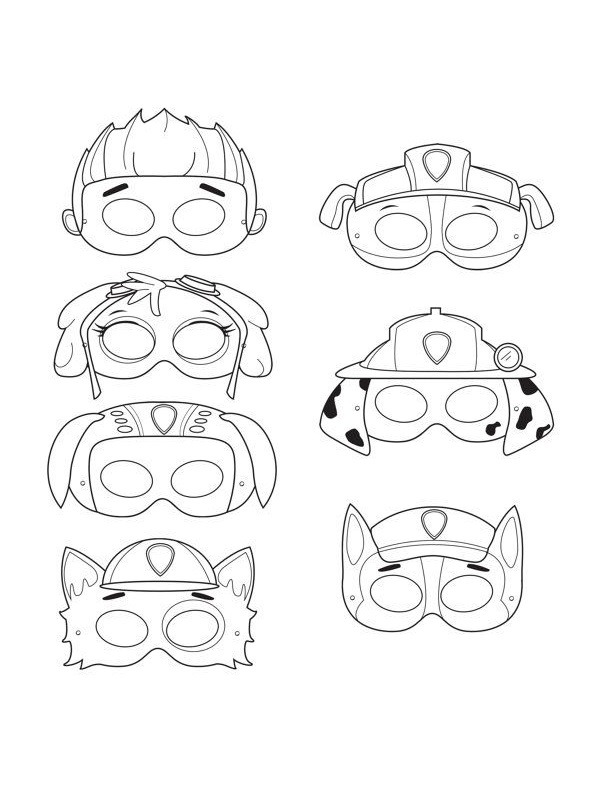 Paw Patrol maskers
