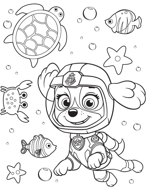 Paw Patrol Skye Under Water