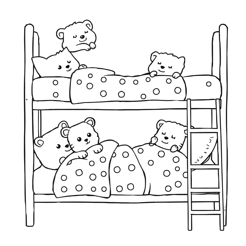 Peppa Pig Literas Dormitorio Animales Alegres