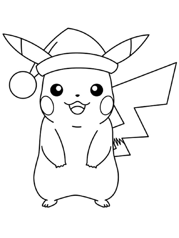 Pikachu con cappello di Babbo Natale