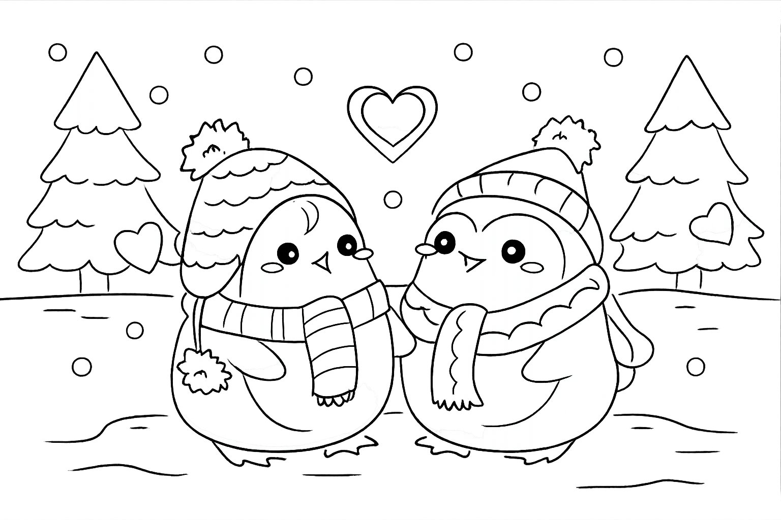 Para zakochanych pingwinów