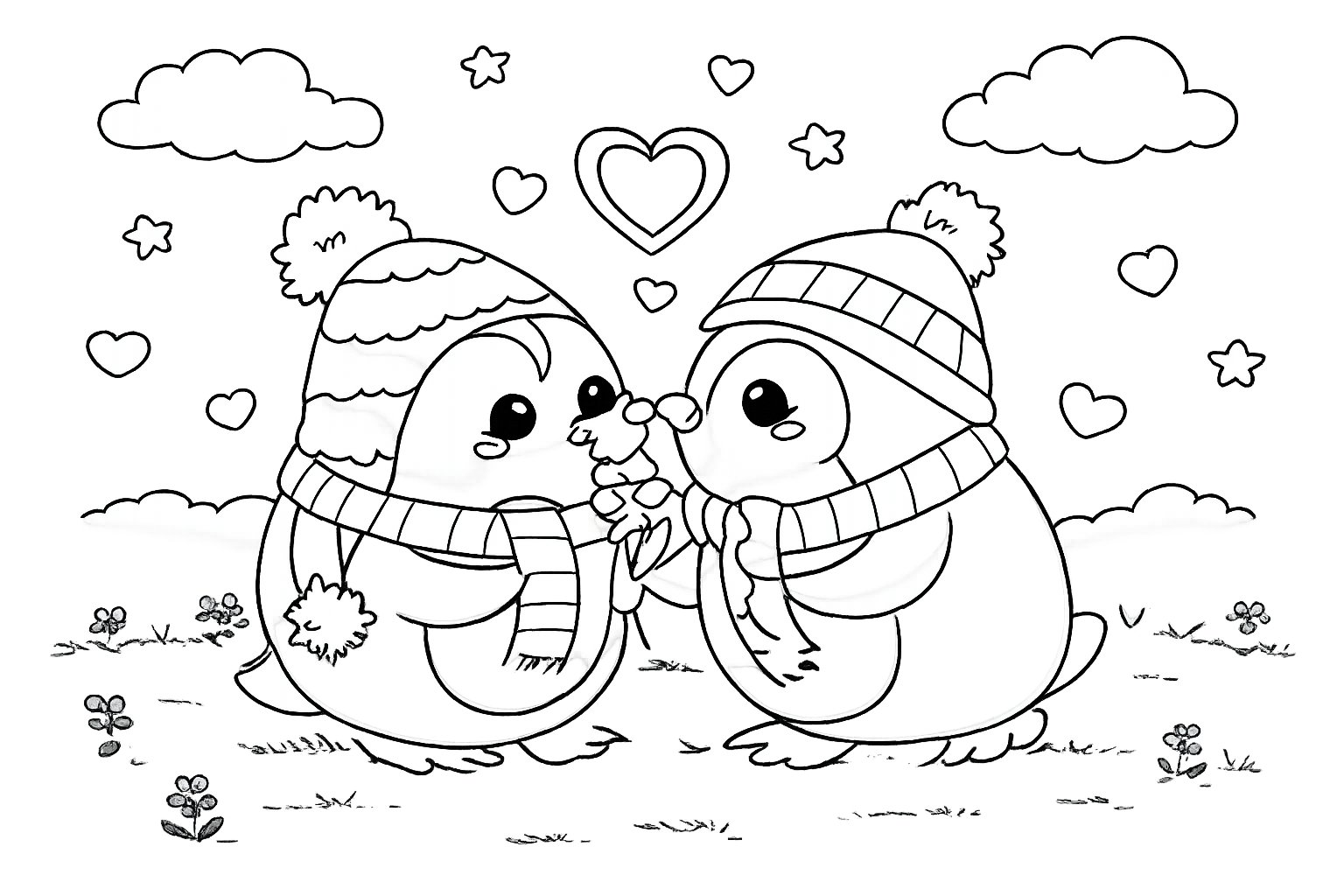 Para zakochanych pingwinów