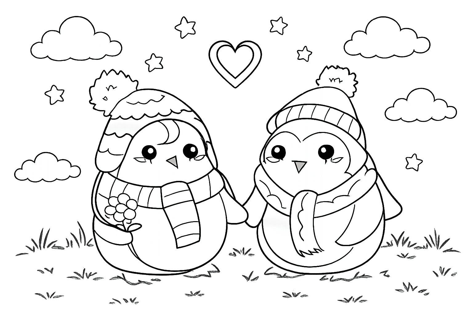 Para zakochanych pingwinów