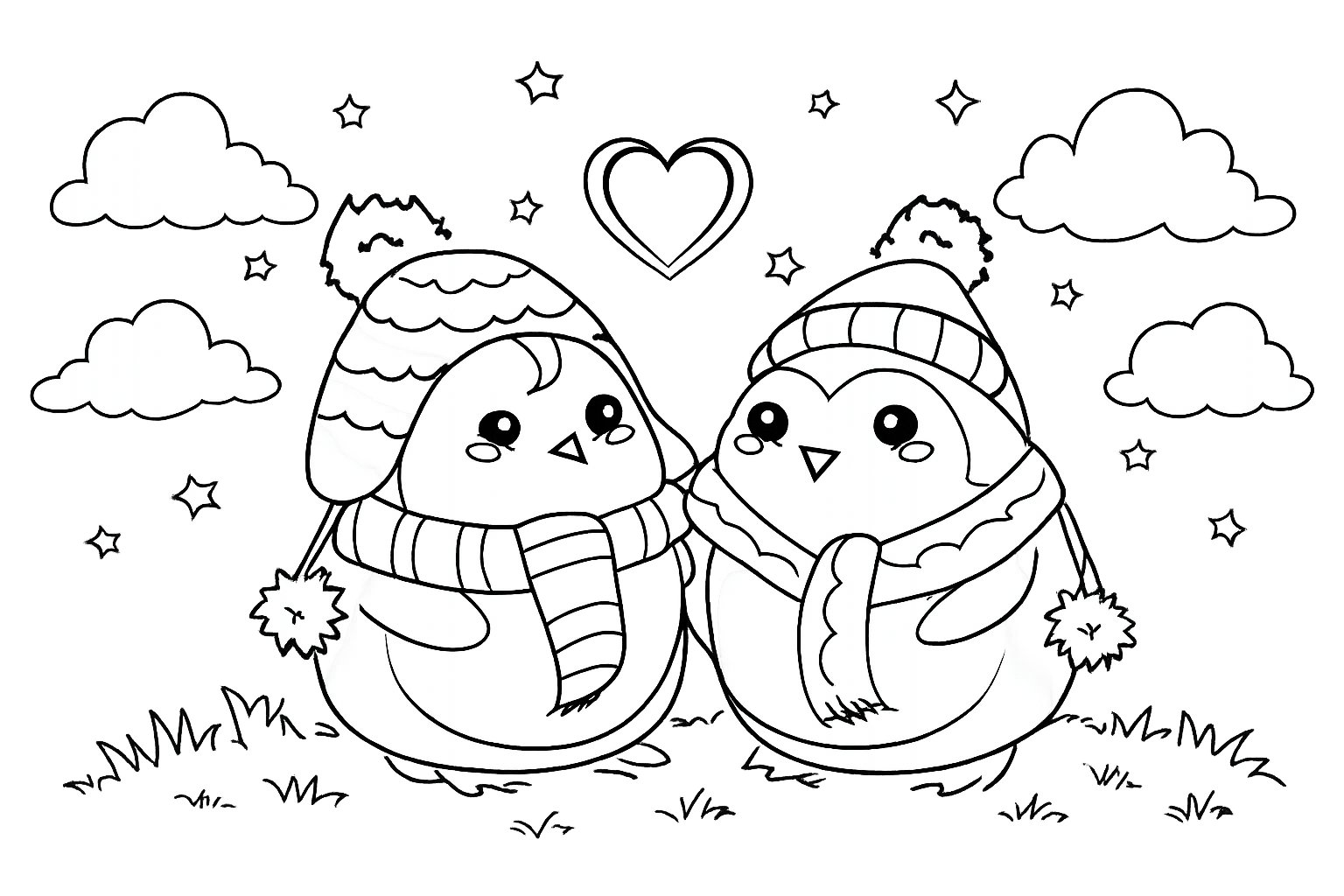 Para zakochanych pingwinów