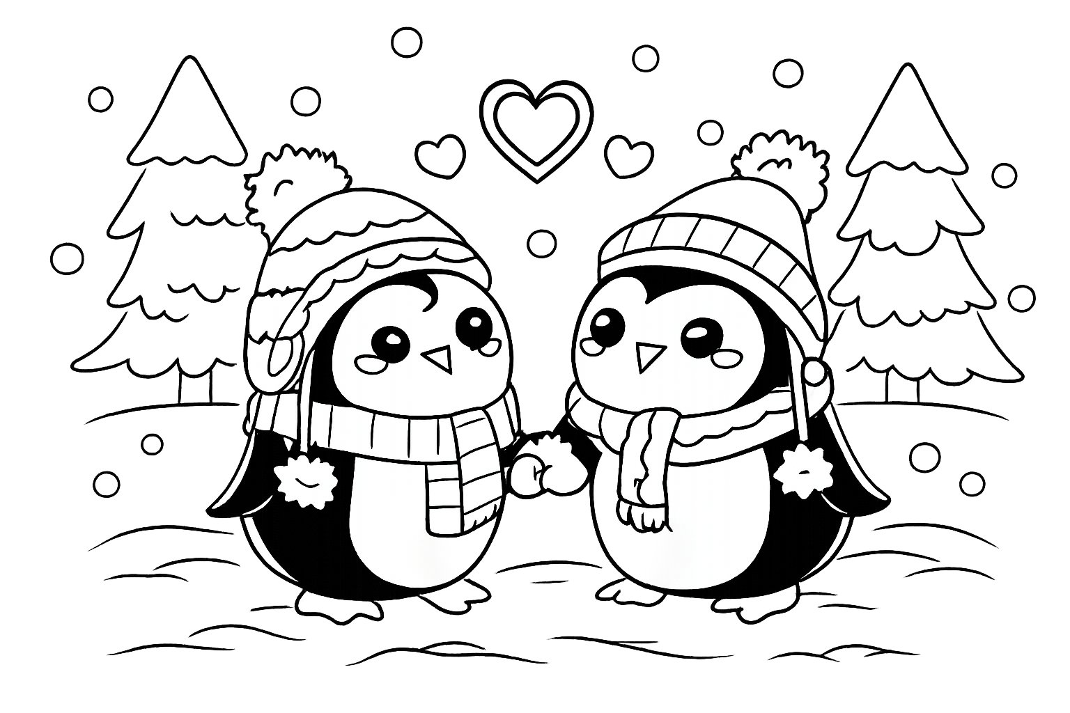 Para zakochanych pingwinów