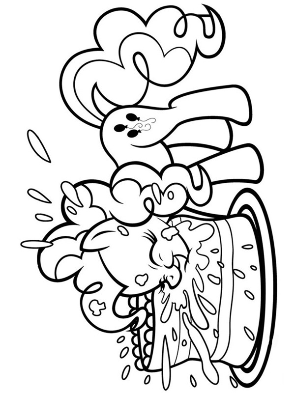 Pinkie Pie syö kakkua