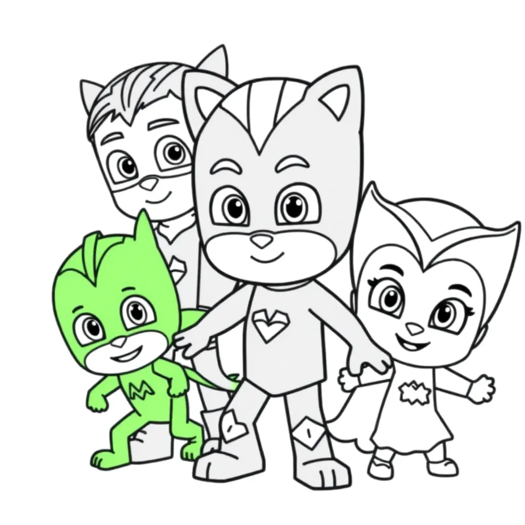 Pj Masks Superheld Kindertelevisie Cartoon Avontuur