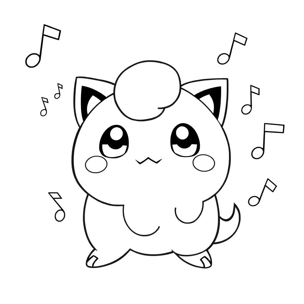 Pokemon Jigglypuff Muziek Kindvriendelijk Creatief