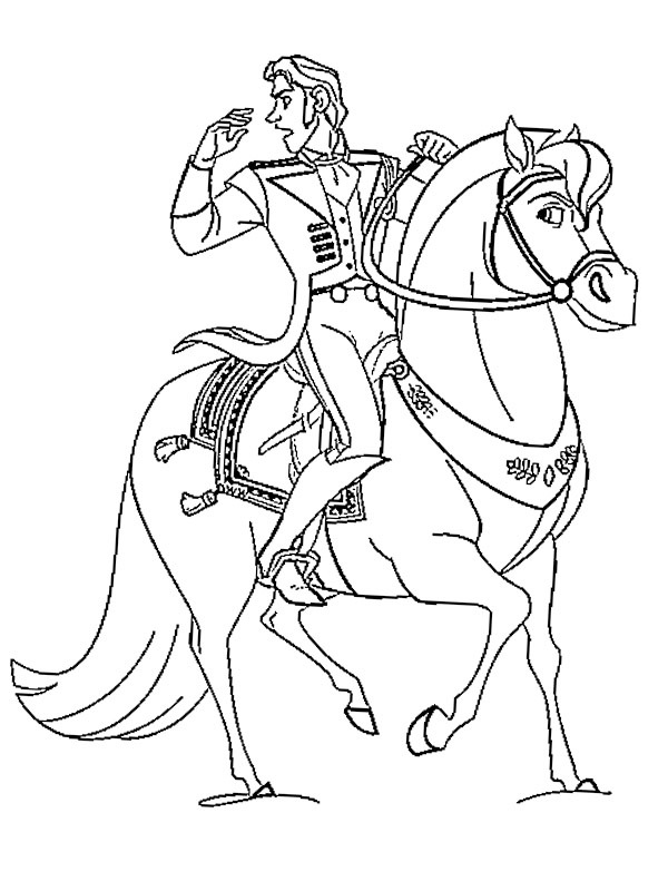 Prince Hans on his horse