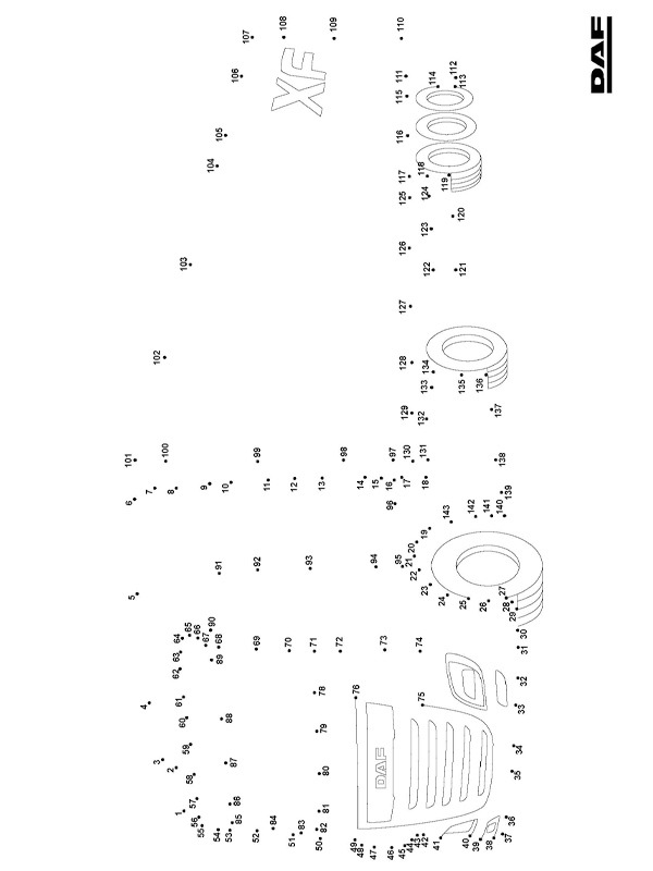 Punkt-zu-Punkt-DAF-Lkw