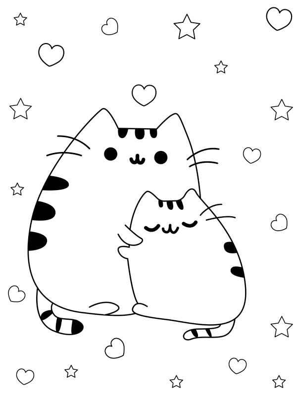 Pusheen with a boyfriend
